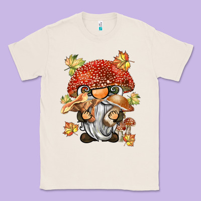 Mushroom Gnome Classic Tee Designed By Barkaloodesign