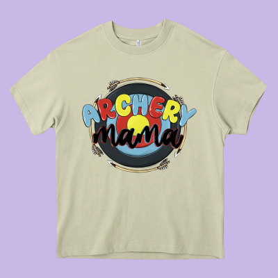 Archery Mama Heavy Core Tee Designed By Maliassmallbusiness