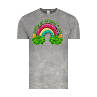 Cloud Rock happy st patricks day rainbow and shamrock Vintage Tee - RanaPortraitStore