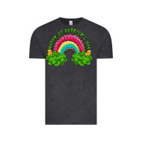 Vintage Black happy st patricks day rainbow and shamrock Vintage Tee - RanaPortraitStore