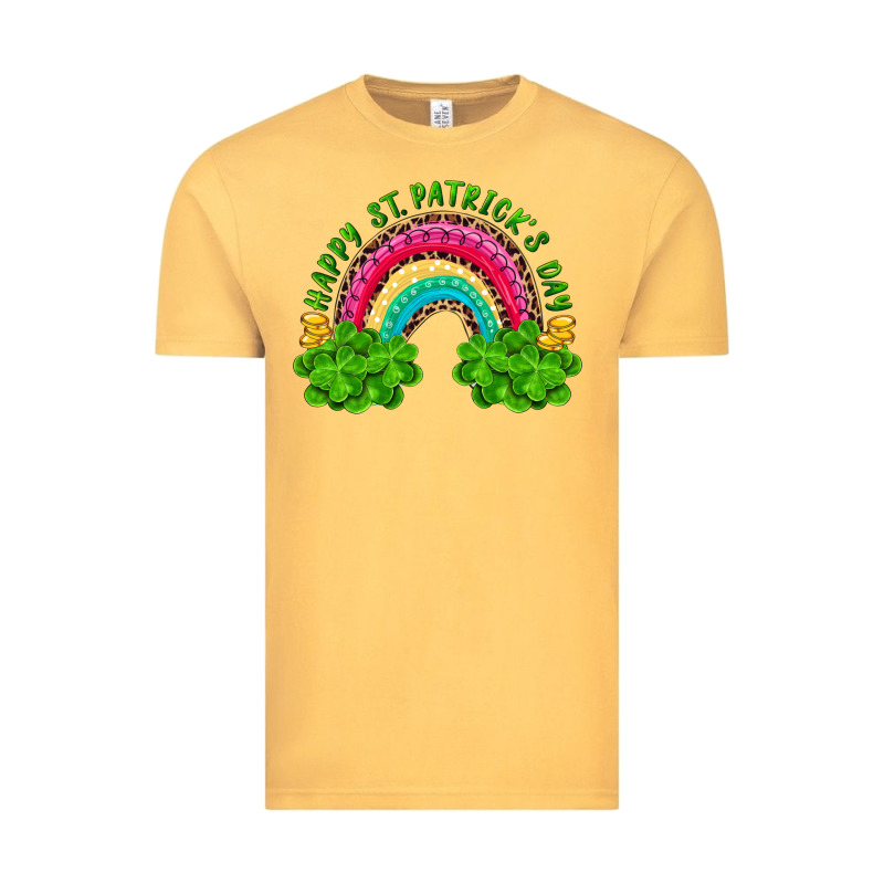 Happy St Patricks Day Rainbow And Shamrock Vintage Tee by RanaPortraitStore | Teevron