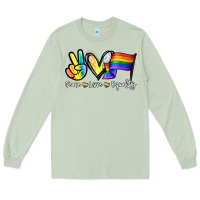 Matcha Peace love equality Long Sleeve Tee - NancyCooperArtShop