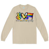 Mushroom Peace love equality Long Sleeve Tee - NancyCooperArtShop