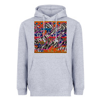 Heather Grey african ankara zebra seamless pattern Heavyweight Hoodie - BundleAndBundleShop