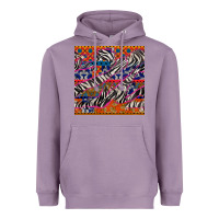 Lavender african ankara zebra seamless pattern Heavyweight Hoodie - BundleAndBundleShop