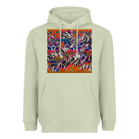 Matcha african ankara zebra seamless pattern Heavyweight Hoodie - BundleAndBundleShop