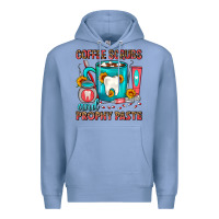 Colony Blue Coffee Scrubs And Prophy Paste Dentist Coffee Premium Hoodie - FaDigitalArtStudio