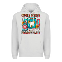 Dove Grey Coffee Scrubs And Prophy Paste Dentist Coffee Premium Hoodie - FaDigitalArtStudio