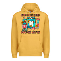 Mustard Coffee Scrubs And Prophy Paste Dentist Coffee Premium Hoodie - FaDigitalArtStudio