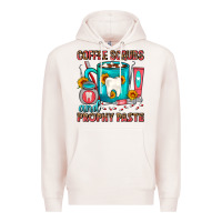 Pale Pink Coffee Scrubs And Prophy Paste Dentist Coffee Premium Hoodie - FaDigitalArtStudio