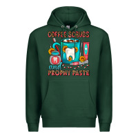 Sports Green Coffee Scrubs And Prophy Paste Dentist Coffee Premium Hoodie - FaDigitalArtStudio