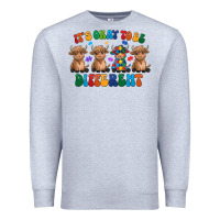 Heather Grey Its Okay To Be Different Premium Sweatshirt - CowhideDigitalArt