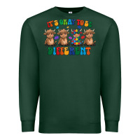 Sports Green Its Okay To Be Different Premium Sweatshirt - CowhideDigitalArt