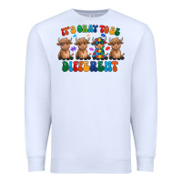 White Its Okay To Be Different Premium Sweatshirt - CowhideDigitalArt