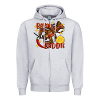 Heather Grey Crawfish bayou baddie Zipper Hoodie - FaDigitalArtStudio