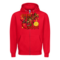 Red Crawfish bayou baddie Zipper Hoodie - FaDigitalArtStudio