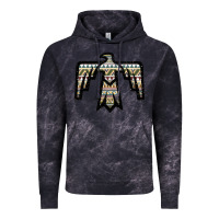 Cloud Black Western Green Aztec Thunderbird Vintage Hoodie - Bettercallsaul