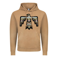 Vintage Camel Western Green Aztec Thunderbird Vintage Hoodie - Bettercallsaul