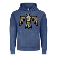 Vintage Denim Western Green Aztec Thunderbird Vintage Hoodie - Bettercallsaul