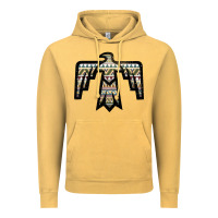 Vintage Mustard Western Green Aztec Thunderbird Vintage Hoodie - Bettercallsaul