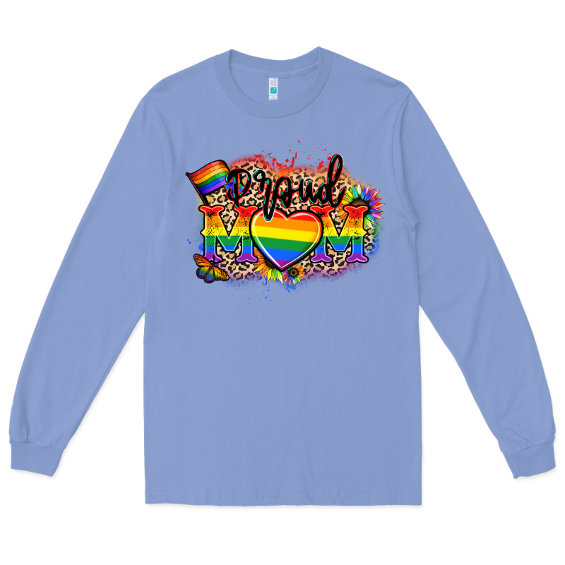 Proud Mom Leopard Long Sleeve Tee by NancyCooperArtShop | Teevron