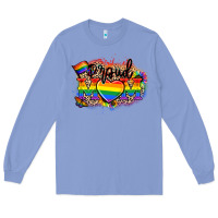 Colony Blue Proud Mom leopard Long Sleeve Tee - NancyCooperArtShop