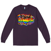 Plum Proud Mom leopard Long Sleeve Tee - NancyCooperArtShop