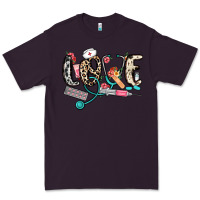 Plum love nurse Premium Tee - NancyCooperArtShop