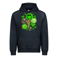 Navy st patrick's day green smile Urban Hoodie - Artiststas