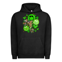 Pigment Black st patrick's day green smile Urban Hoodie - Artiststas