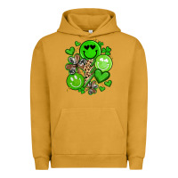 Pigment Peanut Butter st patrick's day green smile Urban Hoodie - Artiststas