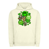 Pigment Pistachio st patrick's day green smile Urban Hoodie - Artiststas