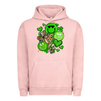 Pigment Salmon st patrick's day green smile Urban Hoodie - Artiststas