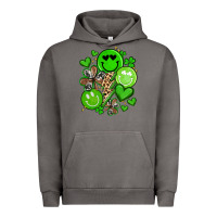 Pigment Tornado st patrick's day green smile Urban Hoodie - Artiststas