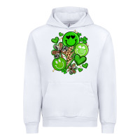 White st patrick's day green smile Urban Hoodie - Artiststas