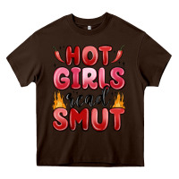 Chocolate Brown hot girls read smut Heavy Core Tee - MaliasSmallBusiness