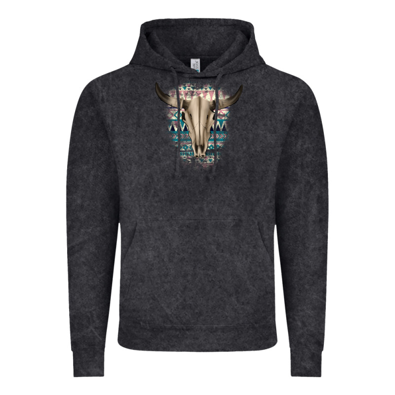 Western Aztec Bull Skull Vintage Hoodie by Bettercallsaul | Teevron