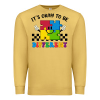 Antique Gold It's Okay To Be Different Premium Sweatshirt - CowhideDigitalArt