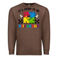 Chestnut It's Okay To Be Different Premium Sweatshirt - CowhideDigitalArt