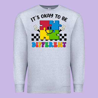 It's Okay To Be Different Premium Sweatshirt Designed By Cowhidedigitalart