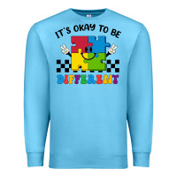 Ocean Blue It's Okay To Be Different Premium Sweatshirt - CowhideDigitalArt