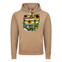 Vintage Coffee Ohio Map Sunflower Cactus Serape Vintage Hoodie - RanaPortraitStore