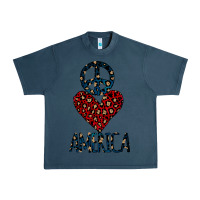 Midnight Navy Peace Love America Urban Heavy Tee - Bettercallsaul