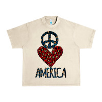 Sandshell Peace Love America Urban Heavy Tee - Bettercallsaul