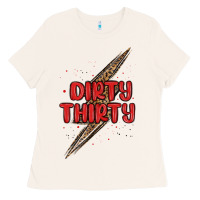 Bone dirty thirty lightning bolt Ladies Tee - MaliasSmallBusiness