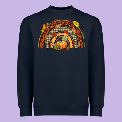 Fall Rainbow Heavyweight Sweatshirt Designed By Cowgirlartshop