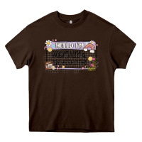 Chocolate Brown hello im mentally at the bookstore Heavy Core Tee - MaliasSmallBusiness