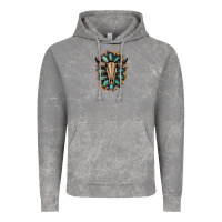 Cloud Rock Western Gemstone Bull Skull Vintage Hoodie - Bettercallsaul