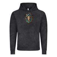 Vintage Black Western Gemstone Bull Skull Vintage Hoodie - Bettercallsaul
