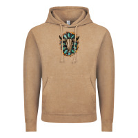 Vintage Coffee Western Gemstone Bull Skull Vintage Hoodie - Bettercallsaul